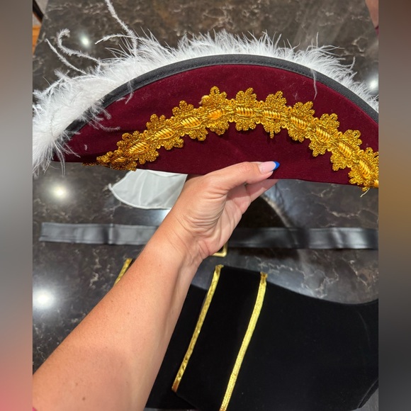 Kids Pirate Costume with Gold Trim - Picture 4 of 11